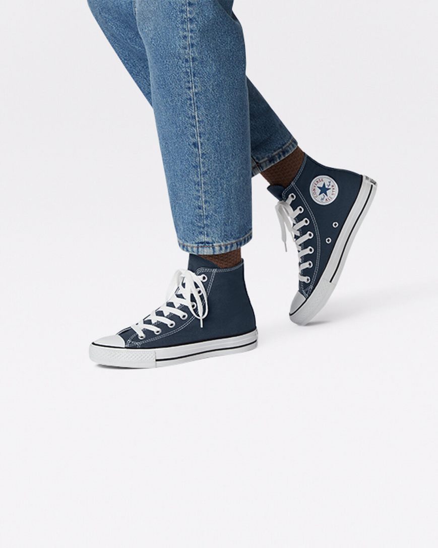 Tenisky Vysoke Converse Chuck Taylor All Star Klasické Panske Námornícka Modrá | SK XG5ZW6